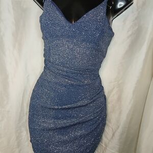 Windsor Blue Glitter Dress